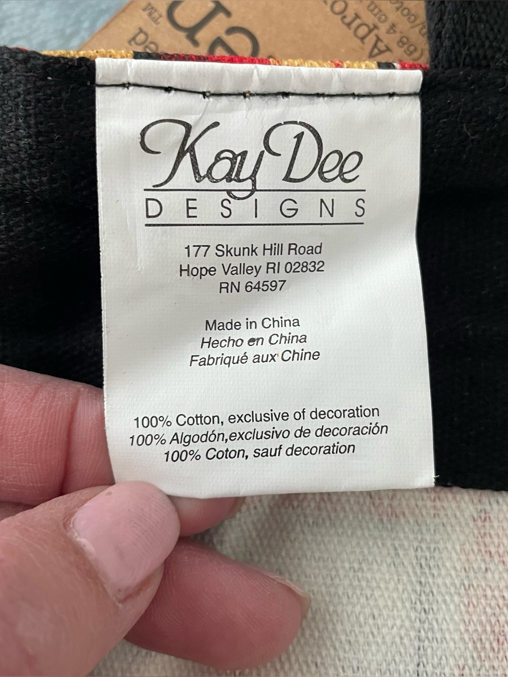 NWT Kay Dee Designs Chef Apron with Wine Bottle Print - Red, Tan, Green - Picture 9 of 10